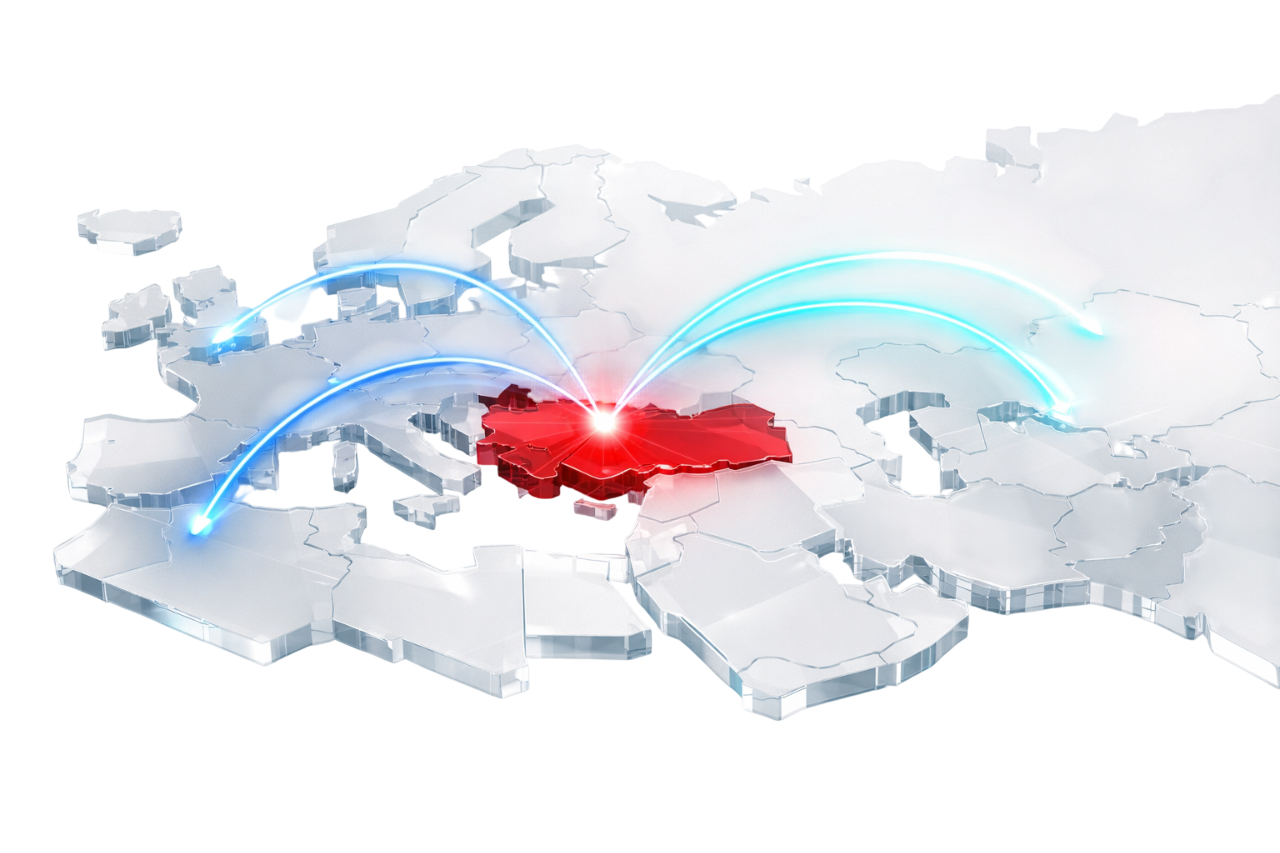 Turkey Network Connectivity Map - Global Data Center Connections